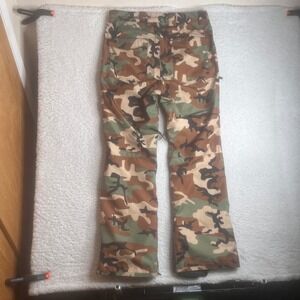 ThirtyTwo Snowboard Pants Mens Large Camo Woodland Insulated Ski Snow pants